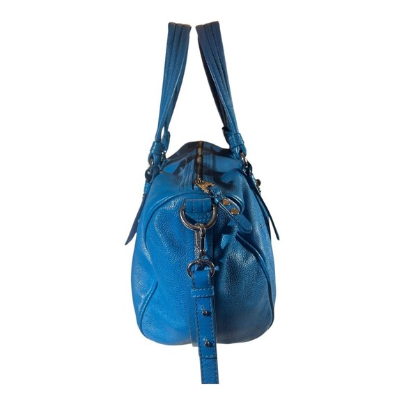 Marc by Marc Jacobs Totally Turnlock Shifty Satchel Blue 100% Cowhide Leather - Picture 5 of 12